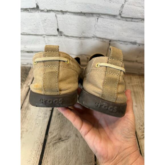 CROCS Men’s Walu Khaki Casual Slip-On Loafers / Size: 12 - Picture 8 of 11